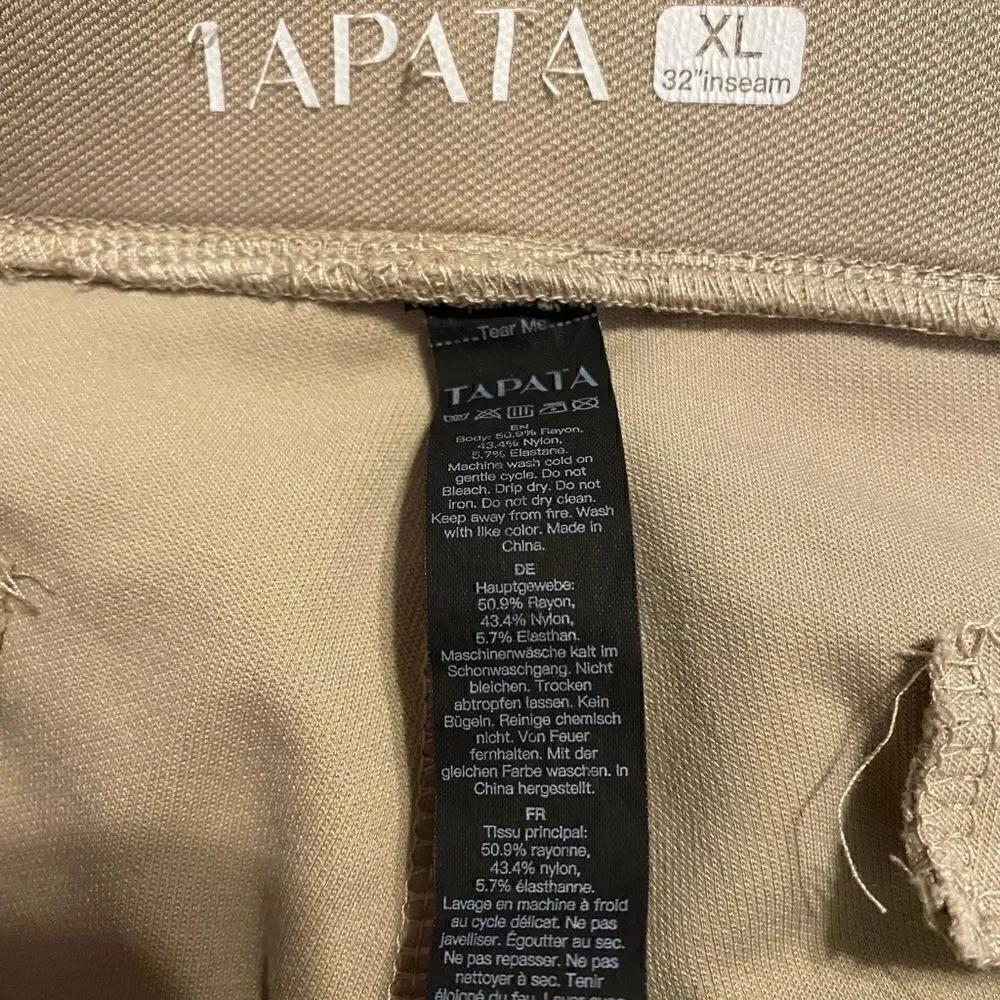 Tapata Khaki Bootcut Stretch Pants XL
